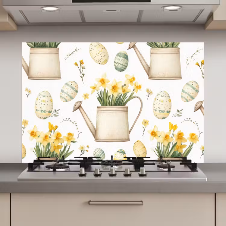 Gieter - Bloemen - Eieren keuken achterwand spatscherm klein -3d_website
