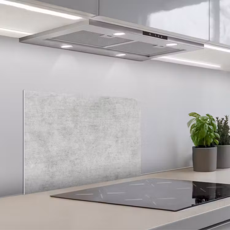 Verweerde Grijze Canvas keuken achterwand spatscherm klein -3d_schuin