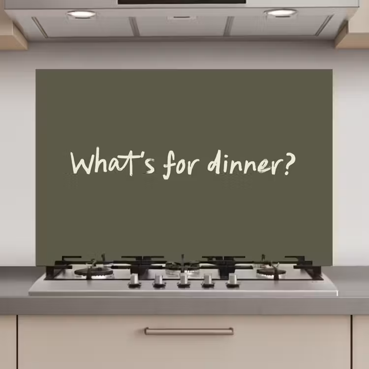 Whats for dinner? keuken achterwand spatscherm klein -3d_website