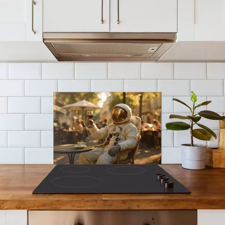 Wijn - Rood - Terras - Koffie keuken achterwand spatscherm klein -sfeer2