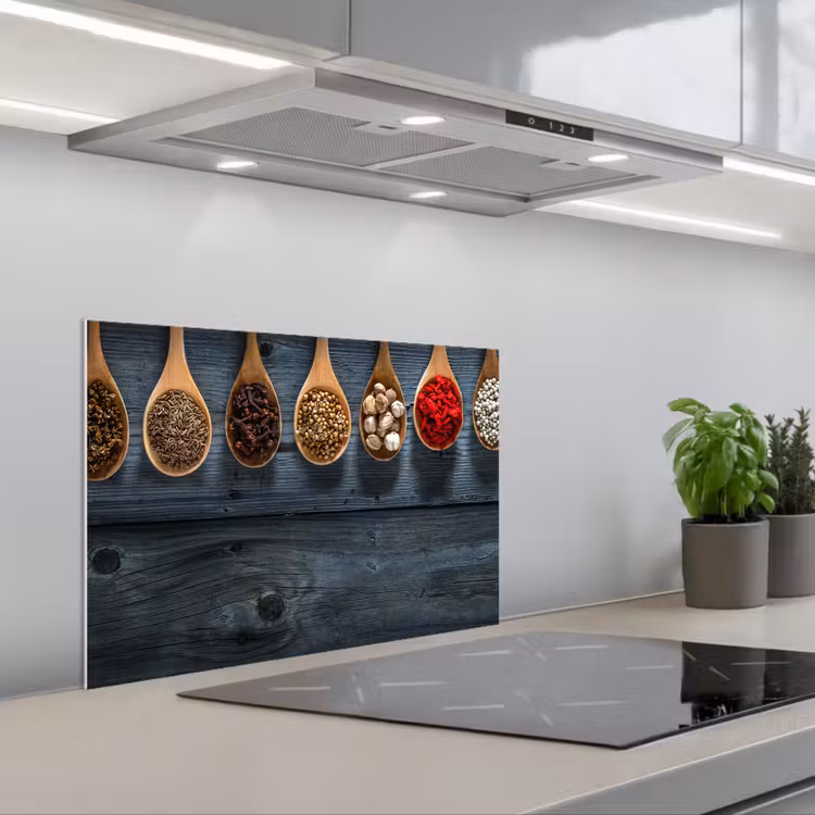 Houten Lepels Harmonie keuken achterwand spatscherm klein -3d_schuin