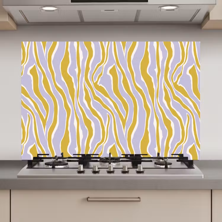 Zebra - Modern - Meerkleurig keuken achterwand spatscherm klein 900 -3d_website
