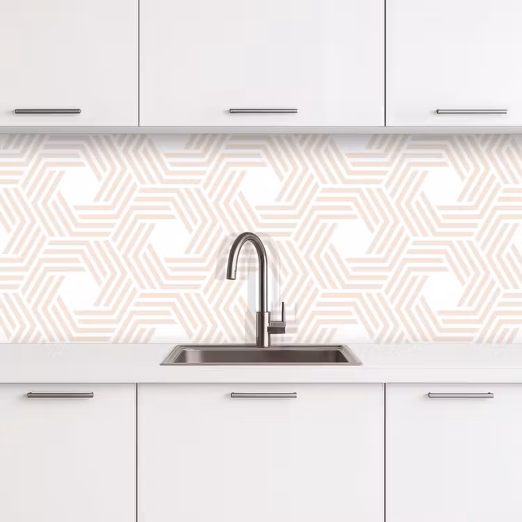 Abstract - Patronen - Design keuken achterwand 2 middel 871 -3d