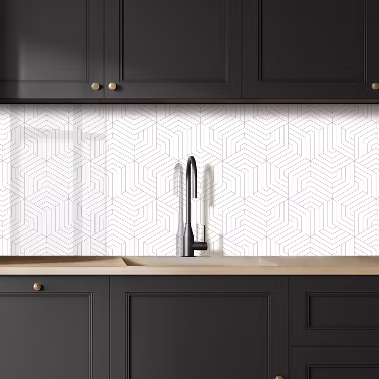 Abstract - Patronen - Design - Lijn keuken achterwand 2 middel 871 -sfeer1