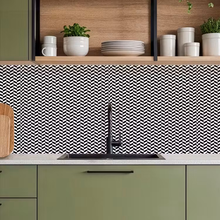 Abstract - Patronen - Design - Lijn keuken achterwand 2 middel 871 -sfeer3