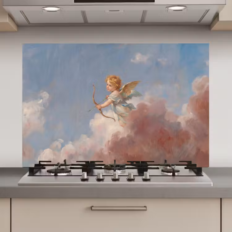 Engel - Pijl en boog - Mythologie - Klassiek keuken achterwand spatscherm klein -3d_website