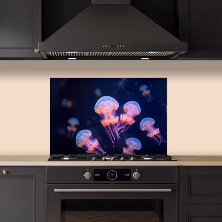 Dier - Onderwater - Natuur - Roze - Mysterieus keuken achterwand spatscherm klein -sfeer1