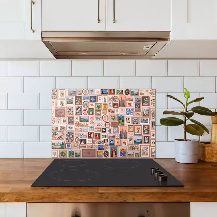 Kunst - Collectie - Decoratie - Modern - Kleurrijk keuken achterwand spatscherm klein -sfeer2