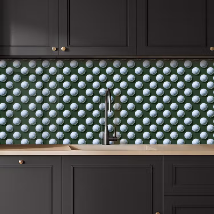 Ballen - Golf - Groen keuken achterwand 2 middel 871 -sfeer1