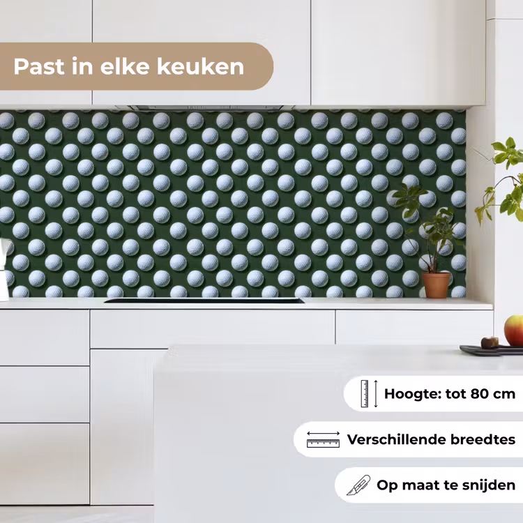 Ballen - Golf - Groen keuken achterwand 2 middel 871 -sfeer4_NL