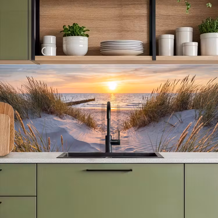 Strand - Zonsondergang - Natuur - Landschap keuken achterwand 2 middel -sfeer3