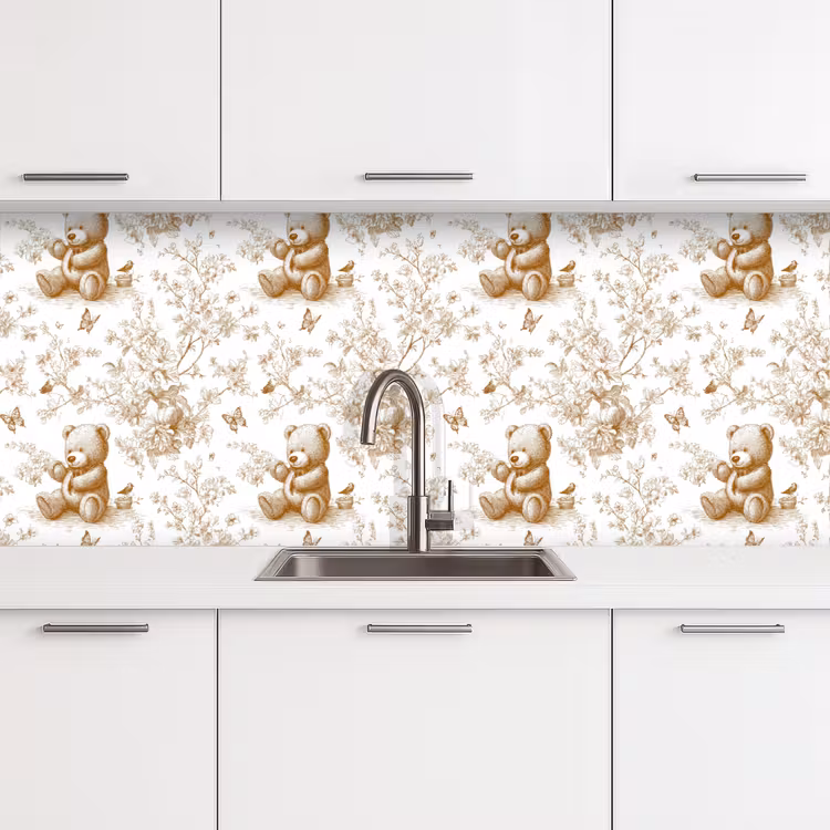 Beer - Tijdloos - Bruin keuken achterwand 2 middel 871 -3d