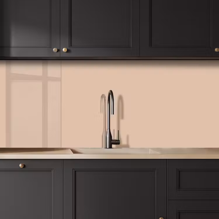 Beige - Kleuren - Effen keuken achterwand 2 middel 871 -sfeer1