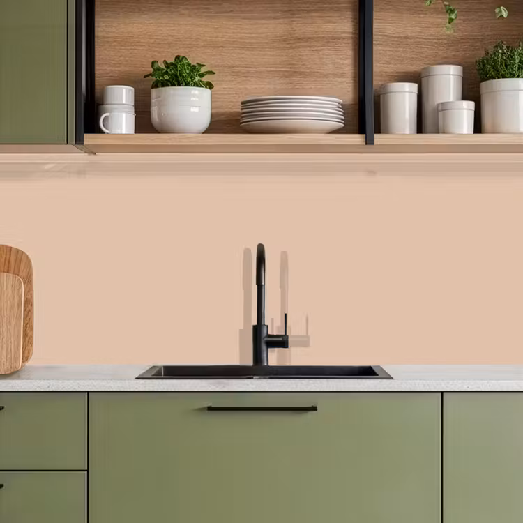 Beige - Kleuren - Effen keuken achterwand 2 middel 871 -sfeer3