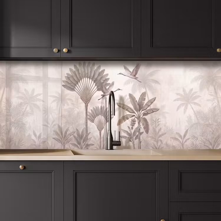 Vogel - Tropisch - Jungle - Natuur - Beige keuken achterwand 2 middel -sfeer1