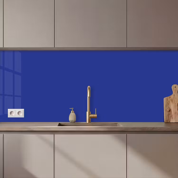 Blauw - Effen kleur - Donkerblauw keuken achterwand 2 middel 871 zz_3dshopping