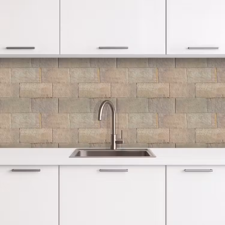 Hardstenen - Zandsteen - Geel keuken achterwand 2 middel 871 -3d