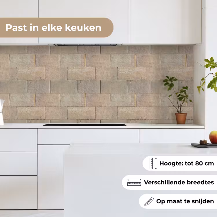 Hardstenen - Zandsteen - Geel keuken achterwand 2 middel 871 -sfeer4_NL