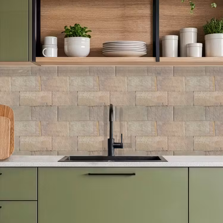 Hardstenen - Zandsteen - Geel keuken achterwand 2 middel 871 -sfeer3