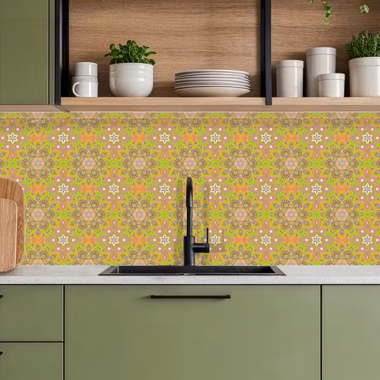 Bohemian - Mandala - Patronen keuken achterwand 2 middel 871 -sfeer3