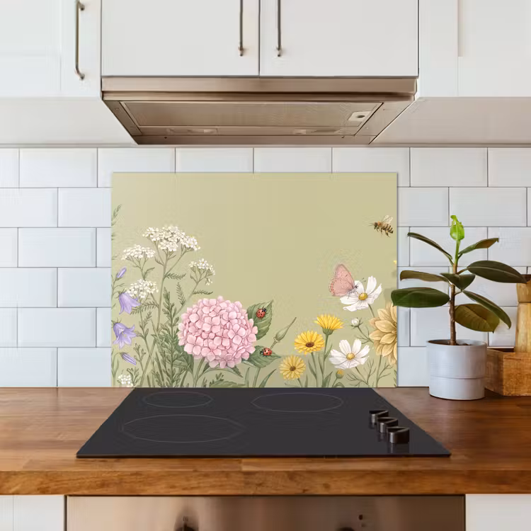 Botanisch - Bloemen - Kleurrijk keuken achterwand 2 middel -sfeer4_NL