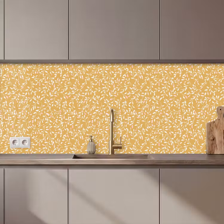 Takjes - Patroon - Oker keuken achterwand 2 middel 871 zz_3dshopping