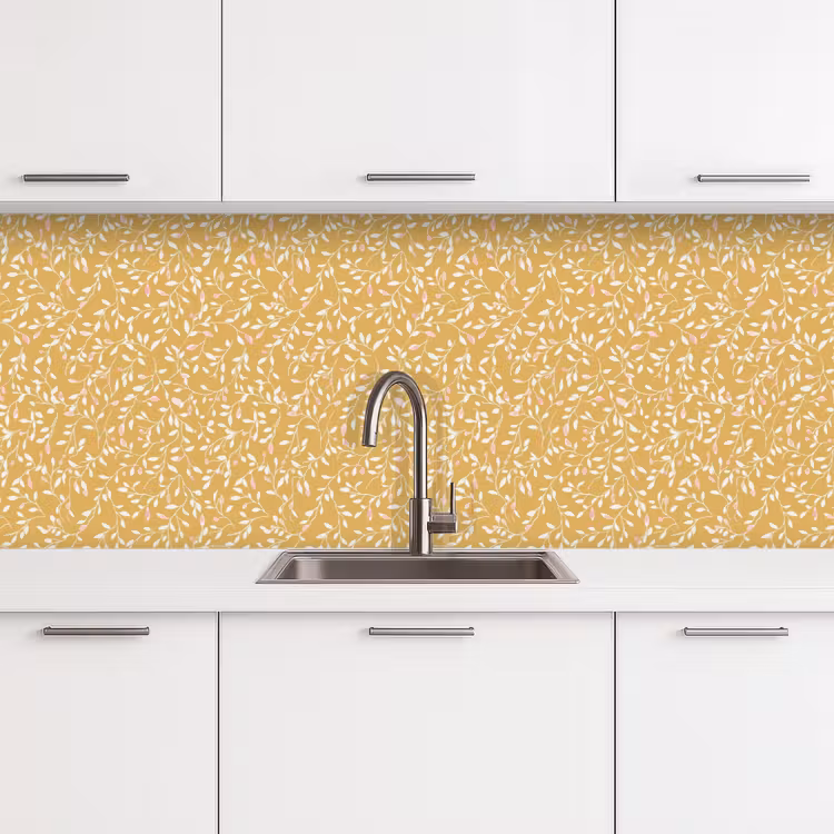 Takjes - Patroon - Oker keuken achterwand 2 middel 871 -3d