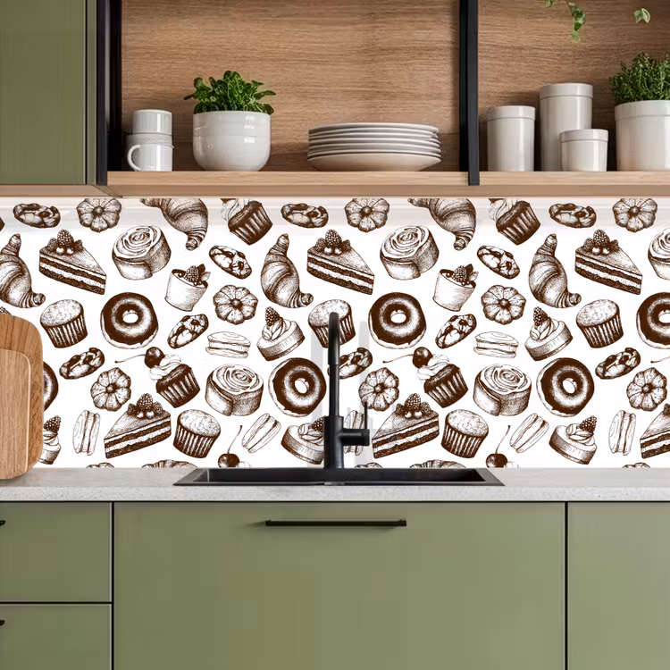 Brood - Patisserie - Vintage - Design keuken achterwand 2 middel 871 -sfeer3