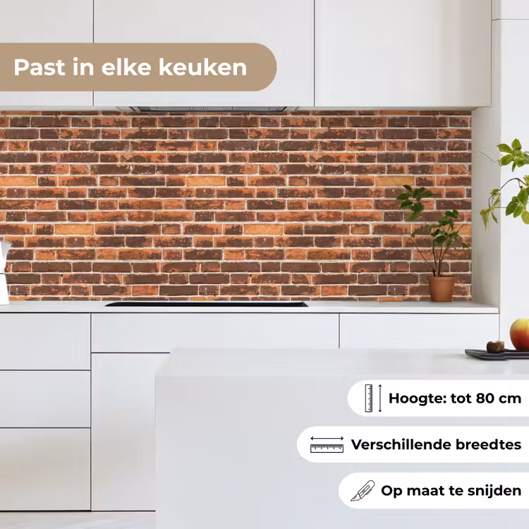 Bakstenen - Oud - Muur - Verkleuring keuken achterwand 2 middel 871 -sfeer4_NL