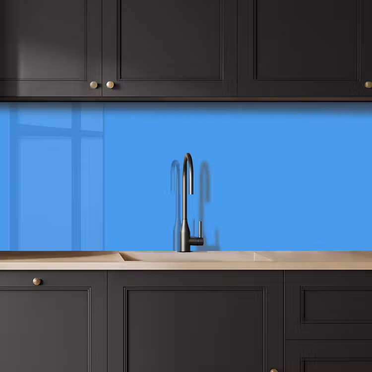 Bright - Azure - Blauw keuken achterwand 2 middel 871 -sfeer1
