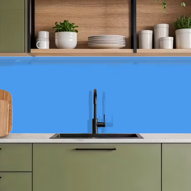 Bright - Azure - Blauw keuken achterwand 2 middel 871 -sfeer3