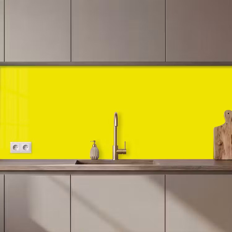 Bright - Canary - Geel keuken achterwand 2 middel 871 zz_3dshopping