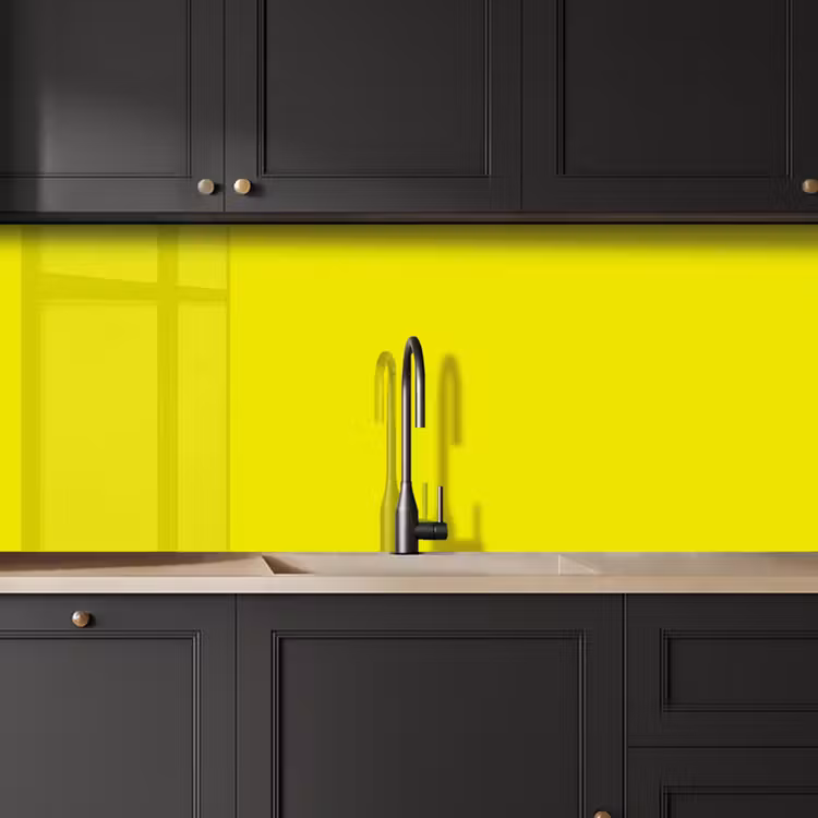 Bright - Canary - Geel keuken achterwand 2 middel 871 -sfeer1
