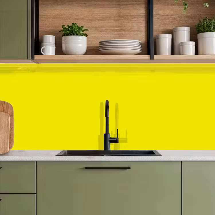 Bright - Canary - Geel keuken achterwand 2 middel 871 -sfeer3