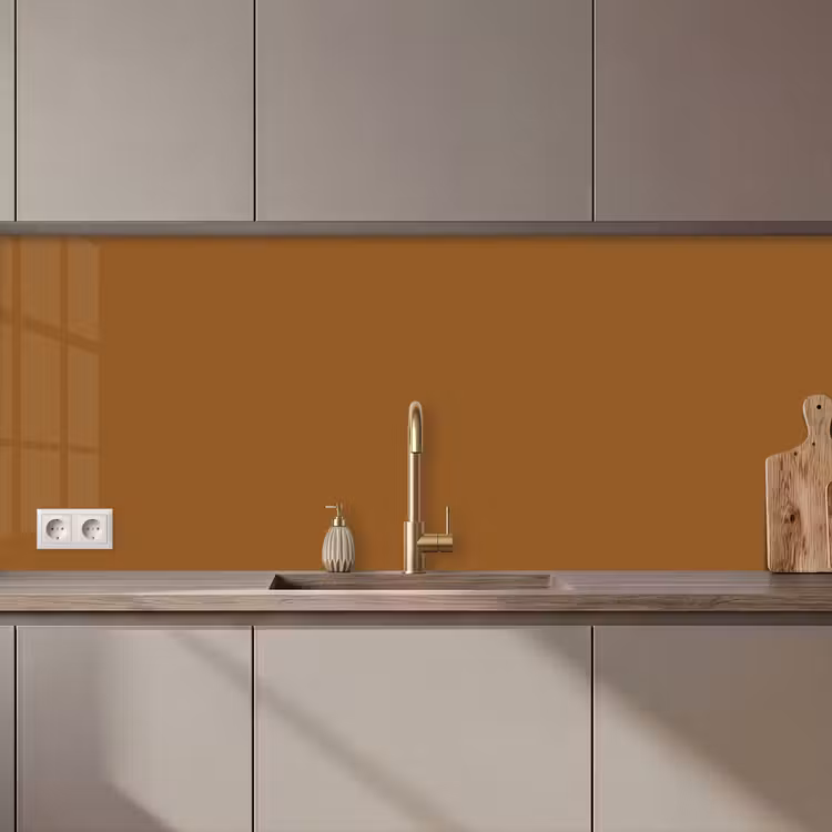 Bruin - Aardetint - Effen kleur keuken achterwand 2 middel 871 zz_3dshopping