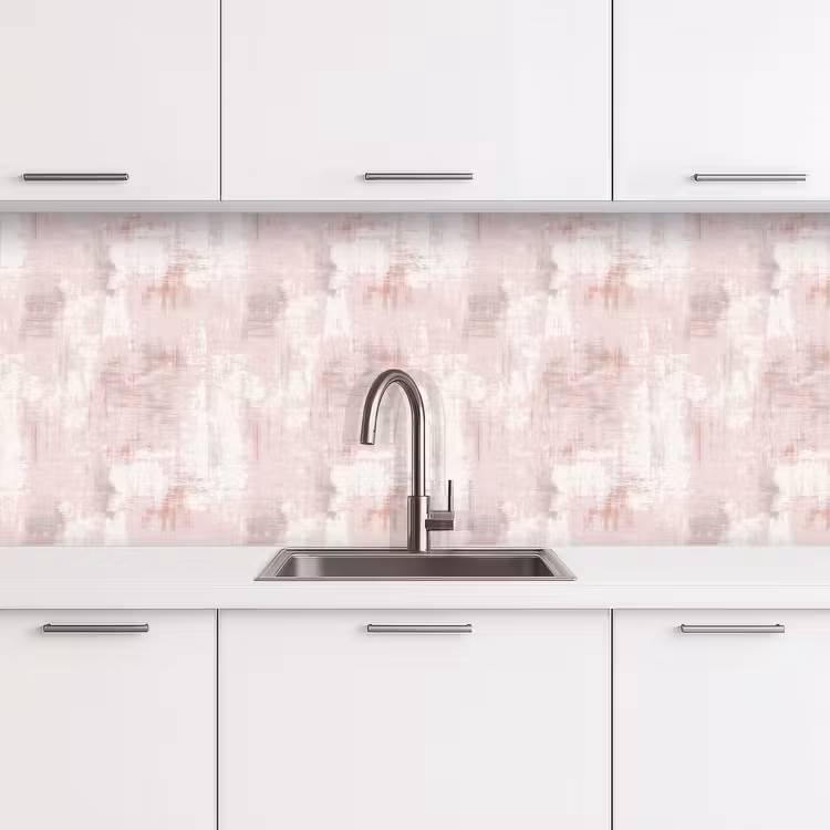 Penseelstrepen - Verbleekte - Roze keuken achterwand 2 middel 871 -3d