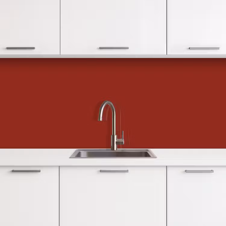 Burnt - Copper - Rood keuken achterwand 2 middel 871 -3d