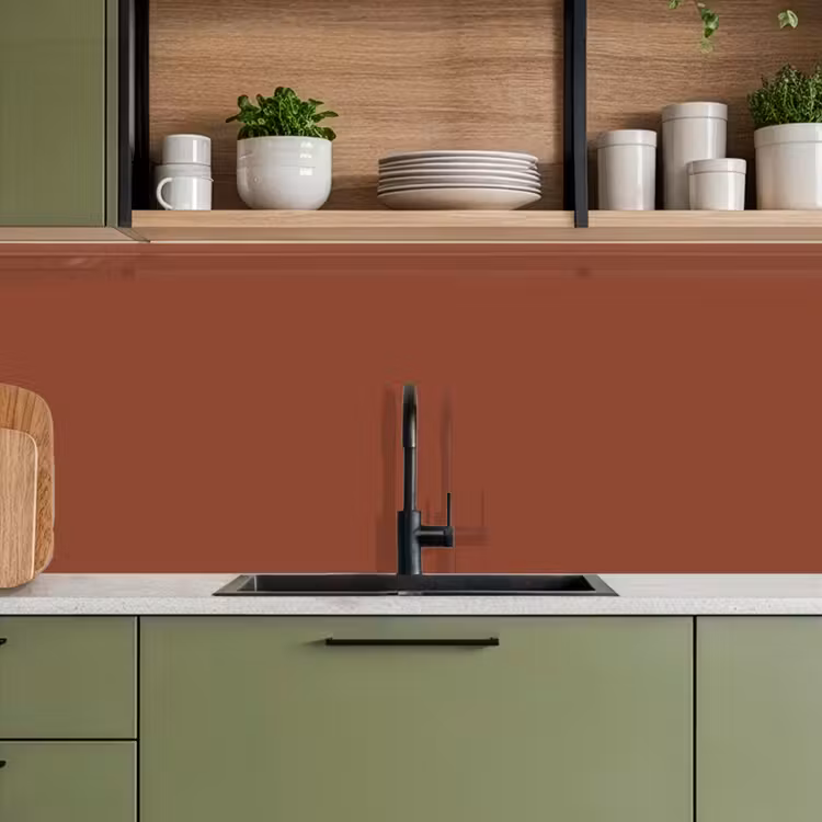 Burnt - Mahogany - Terracotta keuken achterwand 2 middel 871 -sfeer3