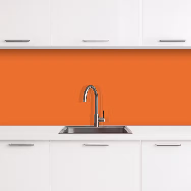 Burnt - Sienna - Oranje keuken achterwand 2 middel 871 -3d
