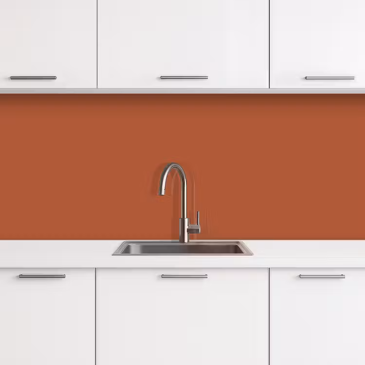 Burnt - Sienna - Oranje keuken achterwand 2 middel 871 -3d