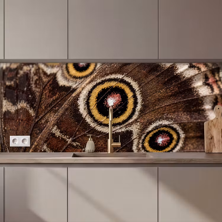 Vlinder - Vleugel - Abstract keuken achterwand 2 middel zz_3dshopping