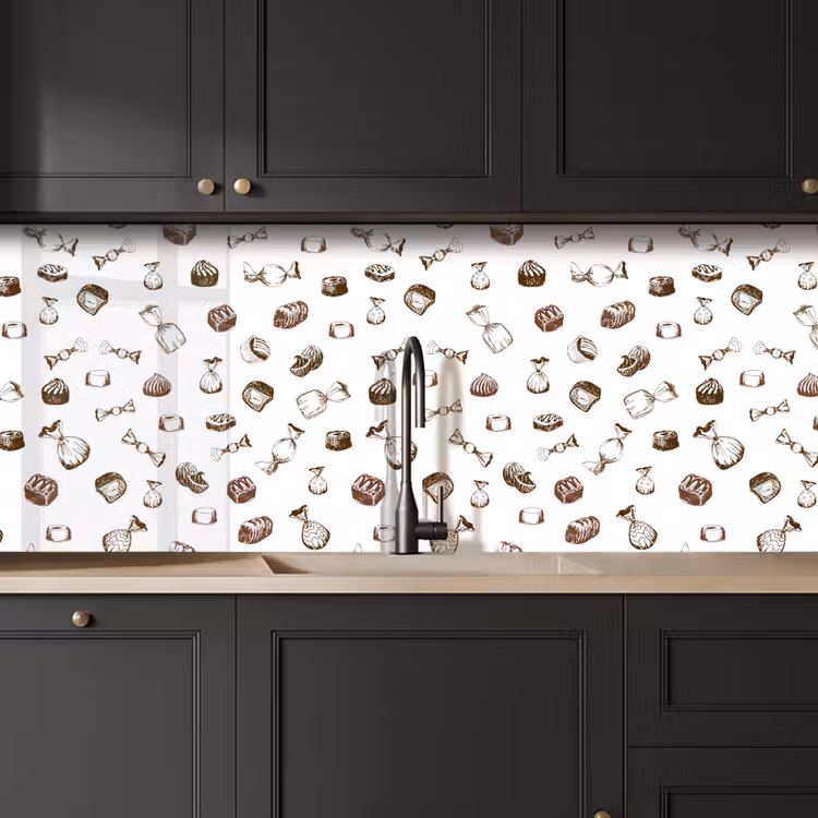 Snoep - Vintage - Chocolade - Design keuken achterwand 2 middel 871 -sfeer1