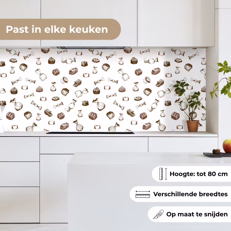 Snoep - Vintage - Chocolade - Design keuken achterwand 2 middel 871 -sfeer4_NL