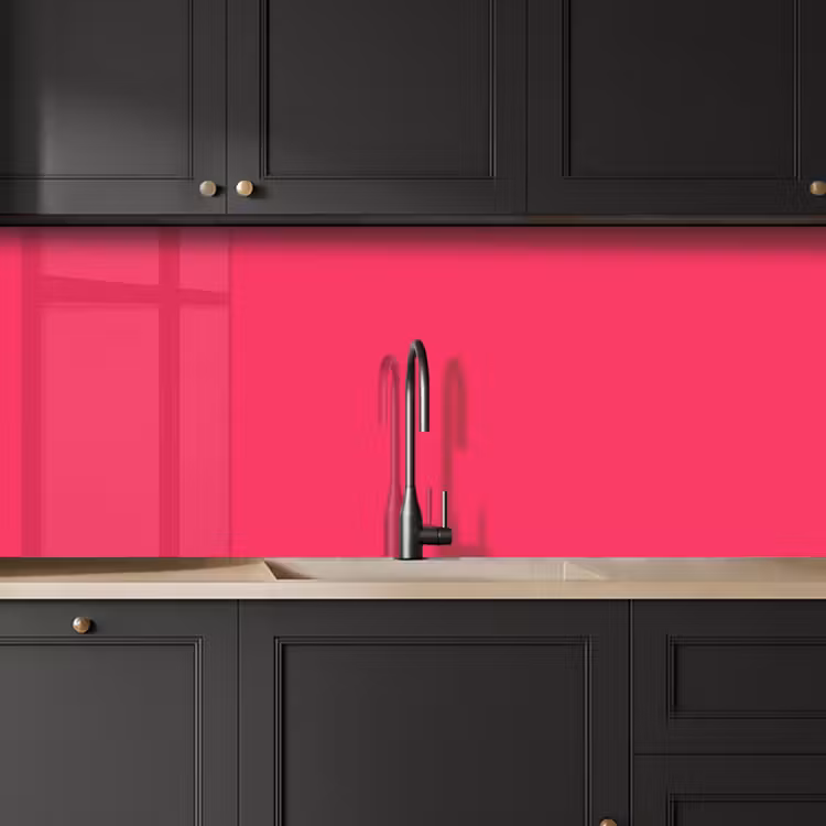 Karmijn - Kleuren - Palet - Roze keuken achterwand 2 middel 871 -sfeer1