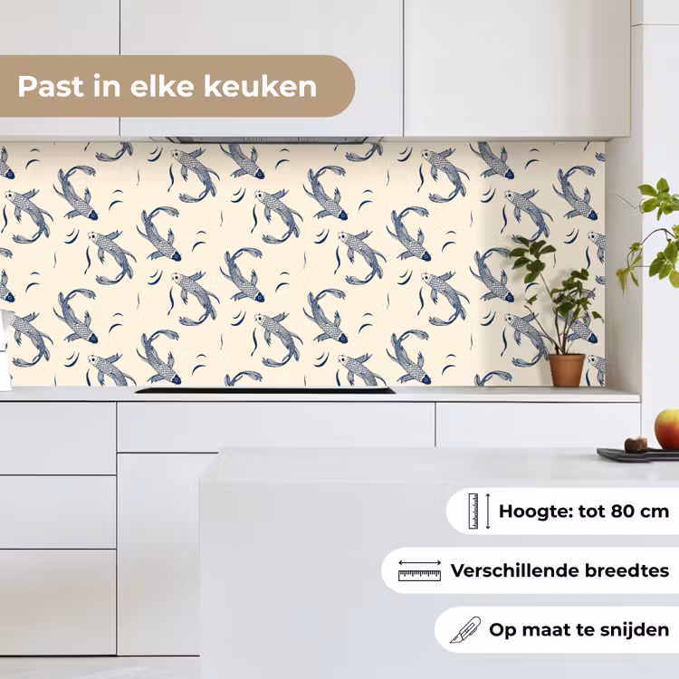 Karper - Vis - Japan - Patronen keuken achterwand 2 middel 871 -sfeer4_NL