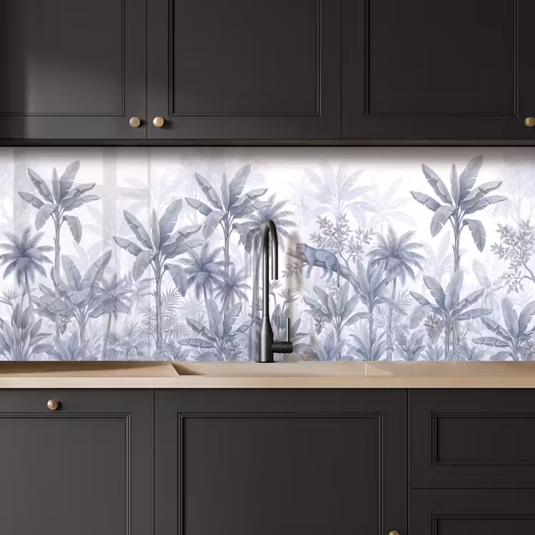 Kat - Tropisch bos - Modern - Grijs keuken achterwand 2 middel -sfeer1