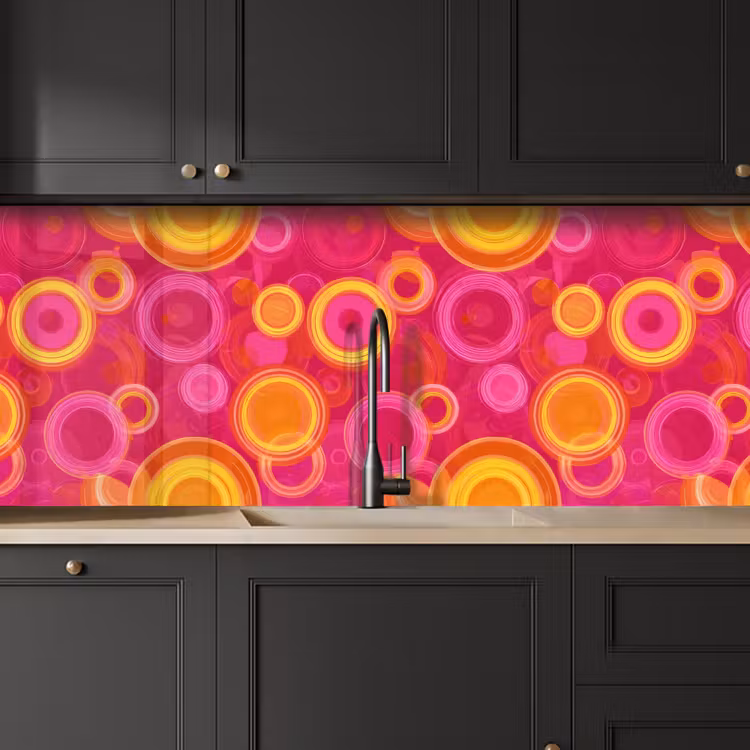 Cirkels - Design - Kleurrijk keuken achterwand 2 middel 871 -sfeer1