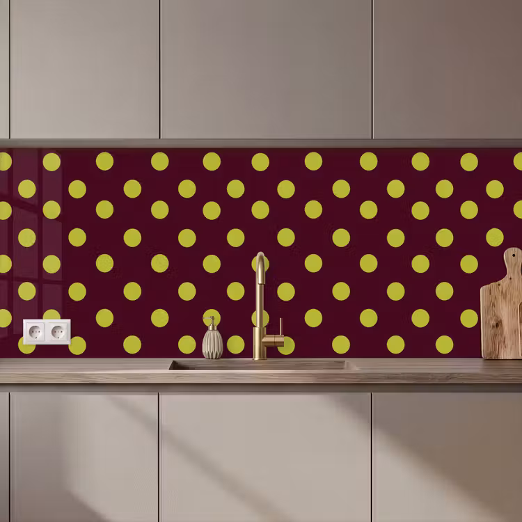 Klassiek - Stippen - Groen keuken achterwand 2 middel 871 zz_3dshopping