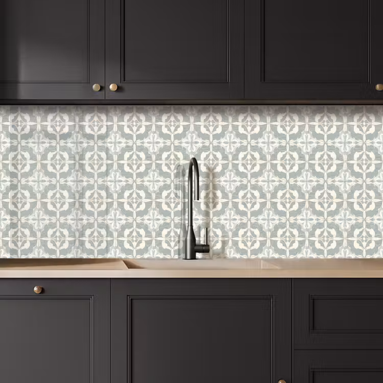 Klassiek - Pastel - Bloemaccent keuken achterwand 2 middel 871 -sfeer1