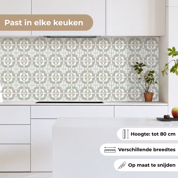 Klassiek - Pastel - Bloemaccent keuken achterwand 2 middel 871 -sfeer4_NL